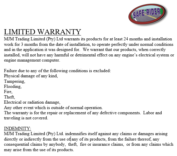 Warranty